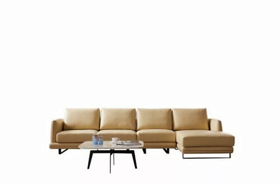 JVmoebel Ecksofa Luxuriöses beiges Ecksofa Modernes Design L-Form Couch Neu günstig online kaufen