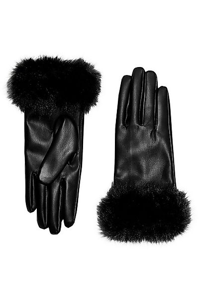 LIPSY PU-Handschuhe Lipsy Handschuhe in Lederoptik mit Kunstfellbesatz (1-S günstig online kaufen