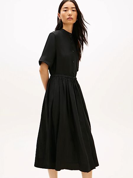 Tommy Hilfiger Sommerkleid "ESS LINEN SHORT SLEEVE SHIRT DRESS" Eingrifftas günstig online kaufen