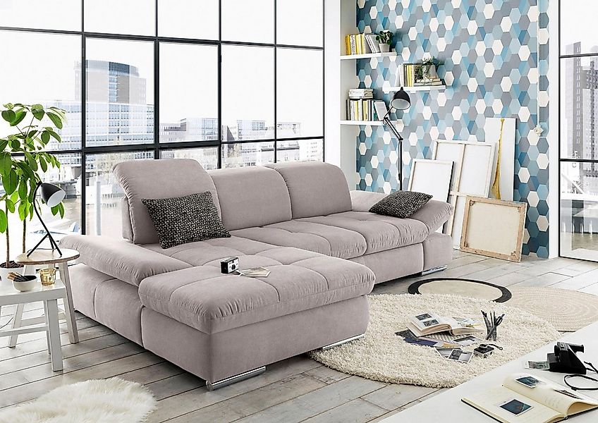 set one by Musterring Ecksofa "SO4100 V", mit verstellbaren Kopfteilen, wah günstig online kaufen