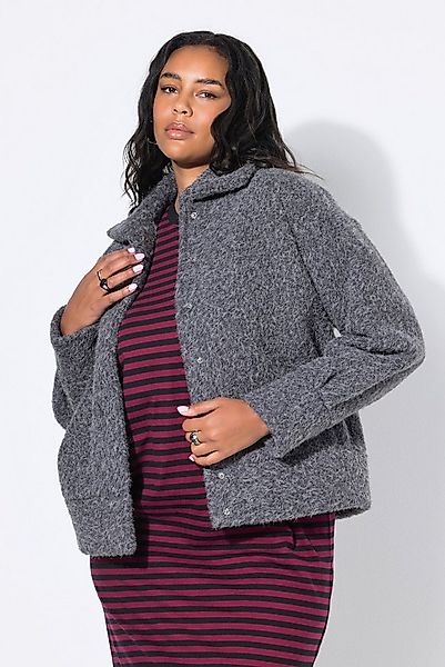 Studio Untold Kurzjacke Jacke oversized Wolloptik günstig online kaufen