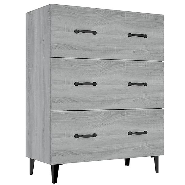 vidaXL Sideboard Grau Sonoma 69,5x34x90 cm Holzwerkstoff 817349 günstig online kaufen