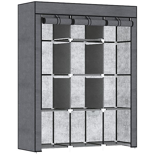 HOMCOM Stoffschrank Kleiderschrank mit Kleiderstangen, 8 günstig online kaufen