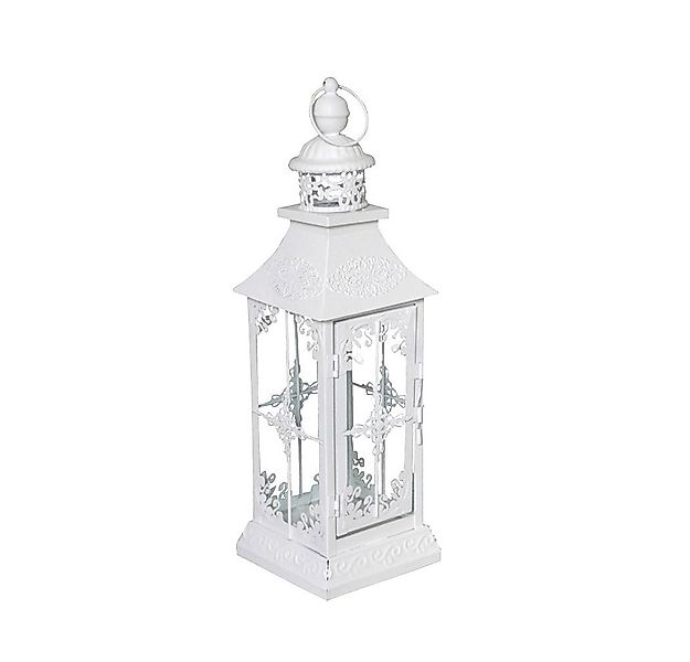 Grafelstein Kerzenhalter Laterne CHALET weiß shabby chic H40cm - KLEIN günstig online kaufen
