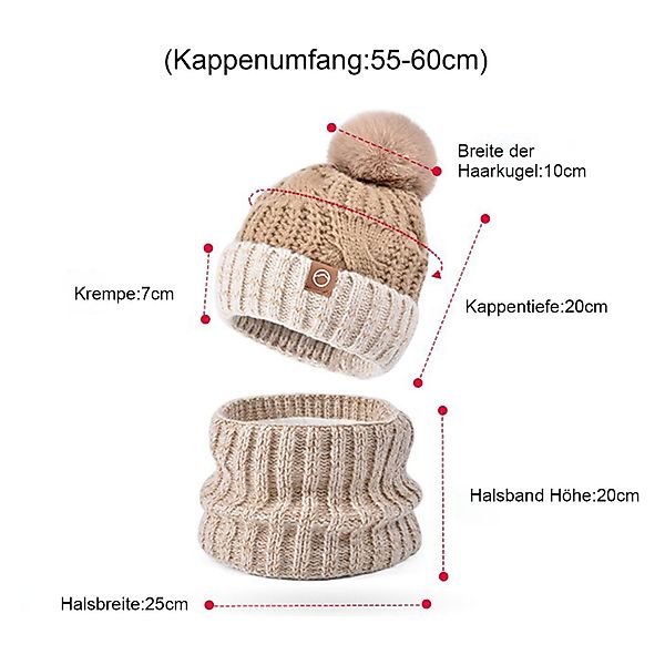 Refttenw Mütze & Schal Winter warme günstig online kaufen