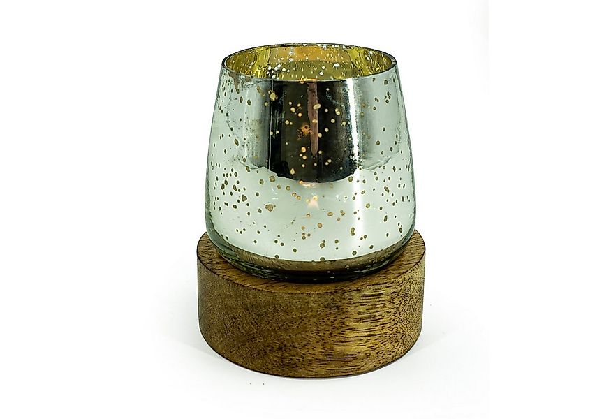 HTI-Living Teelichthalter Teelichthalter auf Mangoholzschale (Stück, 1 St., günstig online kaufen