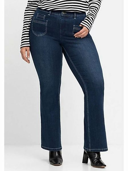 Sheego Bootcut-Jeans Große Größen in Five-Pocket-Form günstig online kaufen