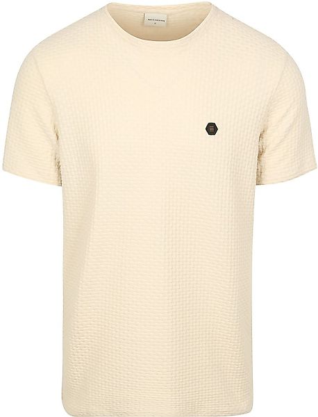 No-Excess T-Shirt Jacquard Ecru - Größe 3XL günstig online kaufen