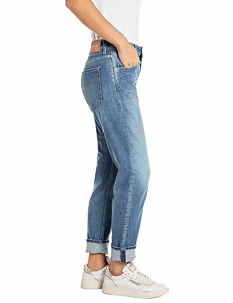 Replay Damen Jeans MARTY - Boyfriend Fit - Blau - Medium Blue Denim günstig online kaufen