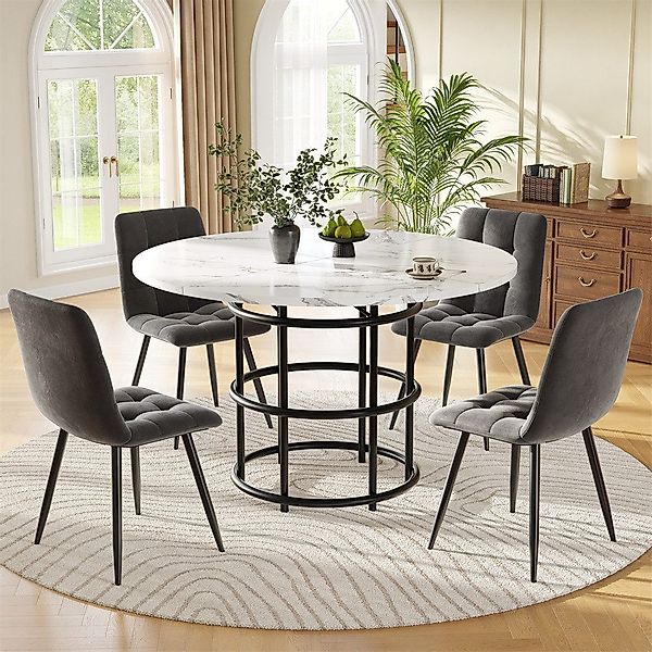 REDOM Essgruppe Modernes 5-teiliges Esstisch-Set, (mit günstig online kaufen