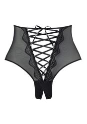 petite fleur gold High-Waist-String mit Ouvert-Öffnung günstig online kaufen