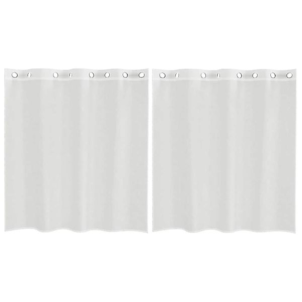 vidaXL Voile Vorhänge mit Ösen 2 Stk Weiß 4102149 günstig online kaufen