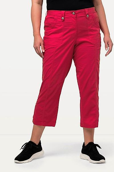 Ulla Popken Funktionshose 7/8-Cargohose Krempelriegel Komfortbund günstig online kaufen