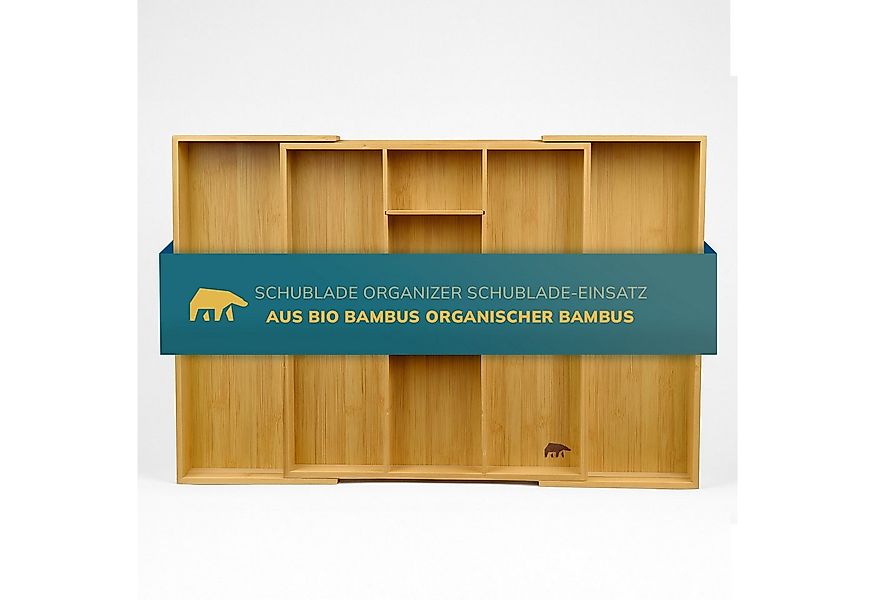 Roxlin Besteckkasten Bambus Besteckkasten Messerhalter Schubladen Organizer günstig online kaufen