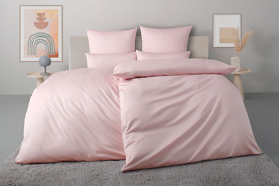 Home affaire Bettwäsche "Luisa" 2 Stk. tlg. 100% Baumwolle, ab Gr. 135x200, günstig online kaufen