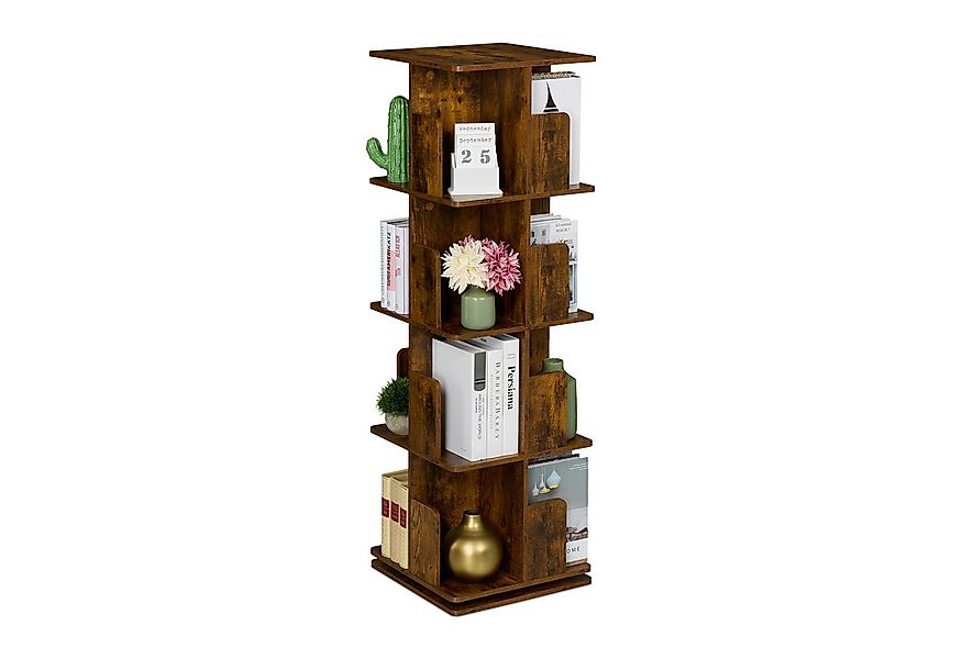 relaxdays Bücherregal Eckiges Bücherregal Industrial-Design, 4 günstig online kaufen