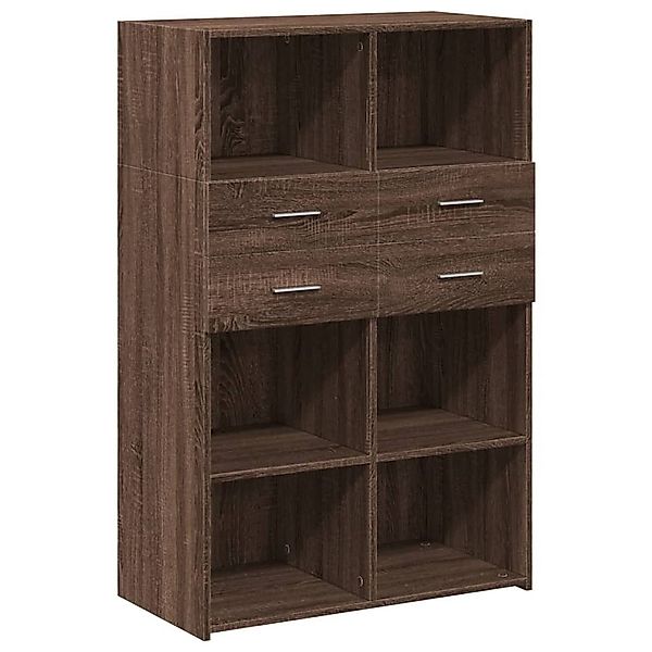 vidaXL Highboard Highboard Braun Eichen-Optik 80x42,5x124 günstig online kaufen