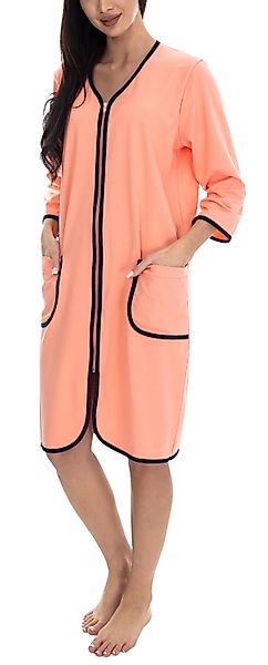 Aquarti Damenbademantel Damen Bademantel Morgenmantel Reißverschluss günstig online kaufen