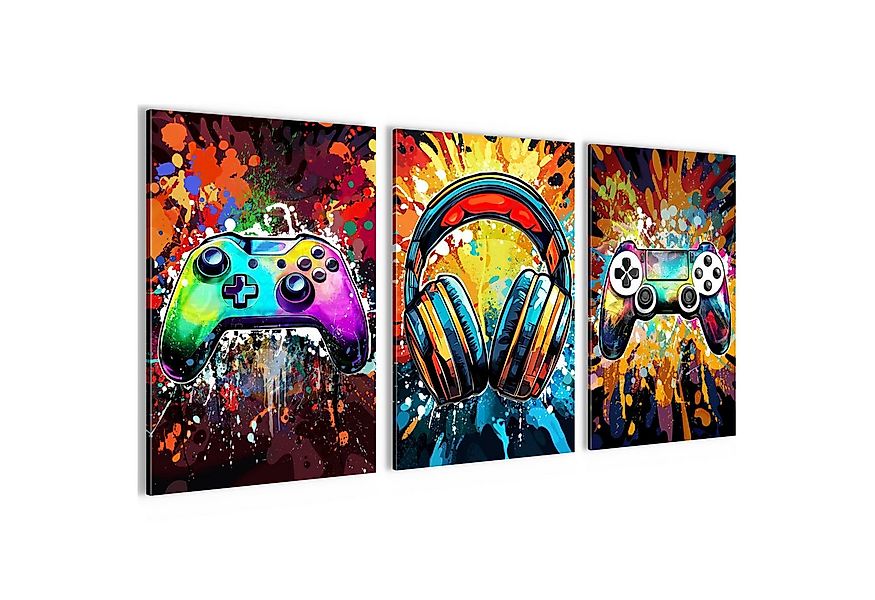 Novart Wandbild Wandbilder Gamer Spielkonsole Jugendzimmer Kinderzimmer, Sc günstig online kaufen