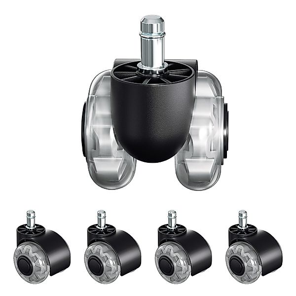 Clanmacy Stuhlrolle 5 Bürostuhlrollen 11x22mm,360 Grad günstig online kaufen