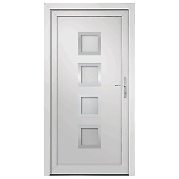vidaXL Haustür Weiß 98x208 cm PVC 3187846 günstig online kaufen