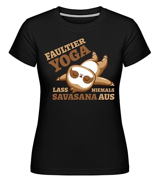 Faultier Yoga · Shirtinator Frauen T-Shirt günstig online kaufen
