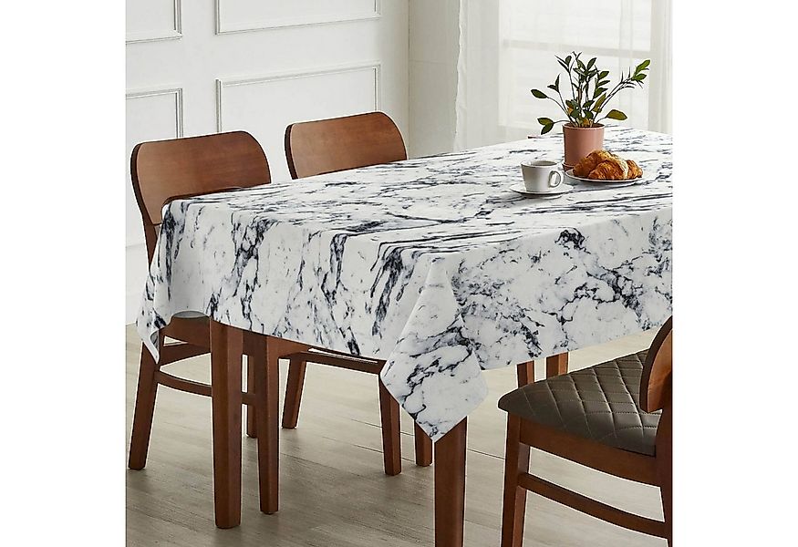 ANRO Tischdecke Stoff Digitalprint Tischtuch EasyClean ACRYL Beschichtet Ti günstig online kaufen