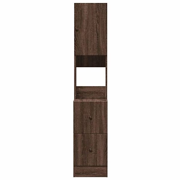 vidaXL Schrankmodule Küchenschrank Braun Eichen-Optik 35x50x180 cm Holzwerk günstig online kaufen