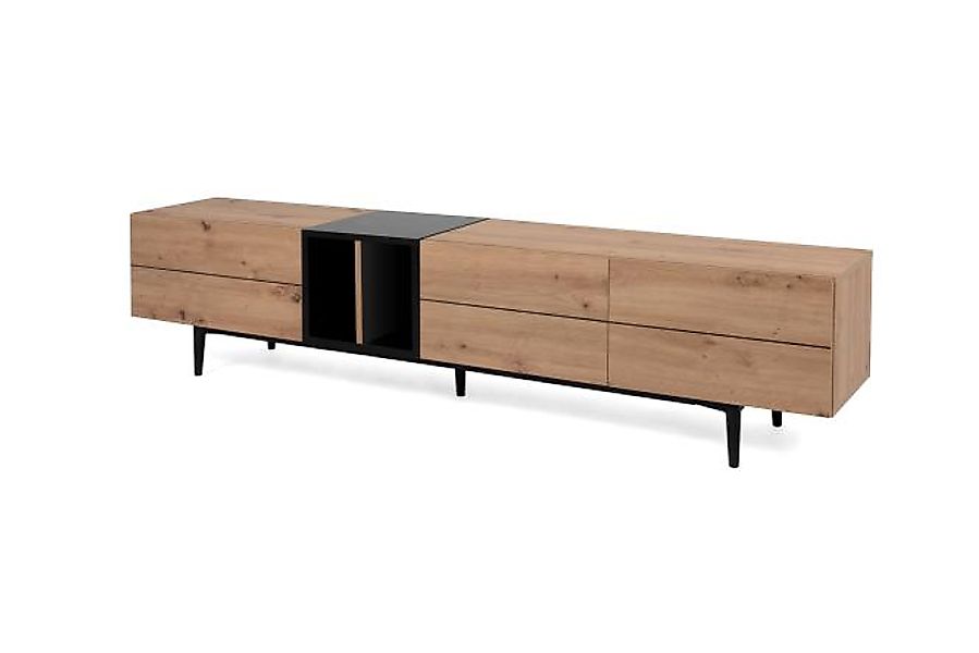 TV-Lowboard NOLA 56A von Finori  Artisan Oak / Schwarz günstig online kaufen