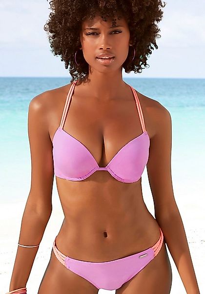 Venice Beach Push-Up-Bikini-Top Anna, wattierte Cups, mit eingearbeiteter V günstig online kaufen
