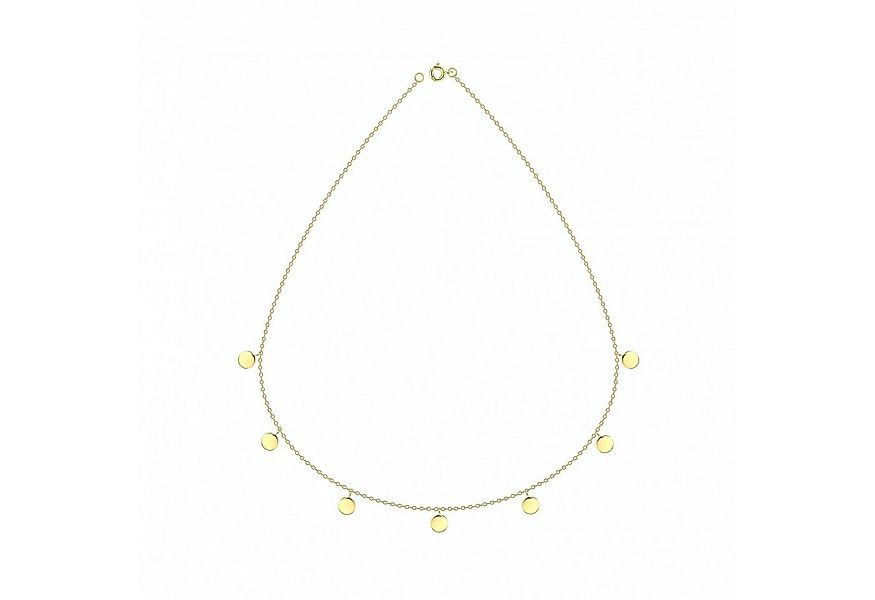 ALEXANDER YORK Kette mit Anhänger PLÄTTCHEN in Gold, 925 Sterling Silber günstig online kaufen