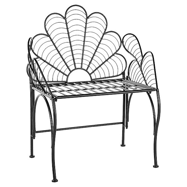 Beliani Gartenstuhl Schwarz 49x71x91 günstig online kaufen