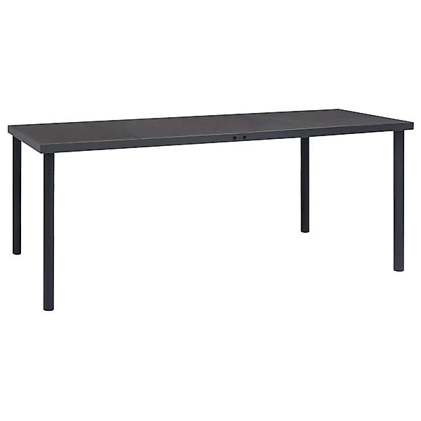 vidaXL Outdoor-Esstisch Anthrazit 190x90x74 cm Stahl 313088 günstig online kaufen