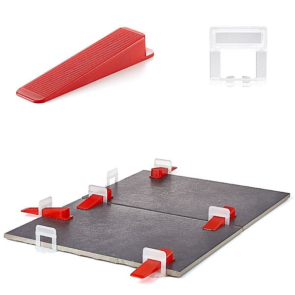 BigDean Verlegeset 1,5mm Fliesen Nivelliersystem 200 günstig online kaufen
