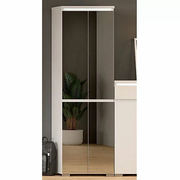 Schuhgarderobe Schrank mit Spiegeltüren 194 cm hoch - 60cm breit günstig online kaufen