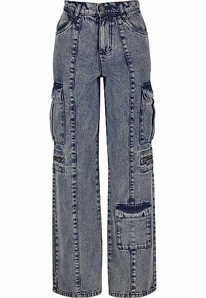 URBAN CLASSICS Cargohose "Urban Classics Ladies Loose Utility Denim Pants" günstig online kaufen