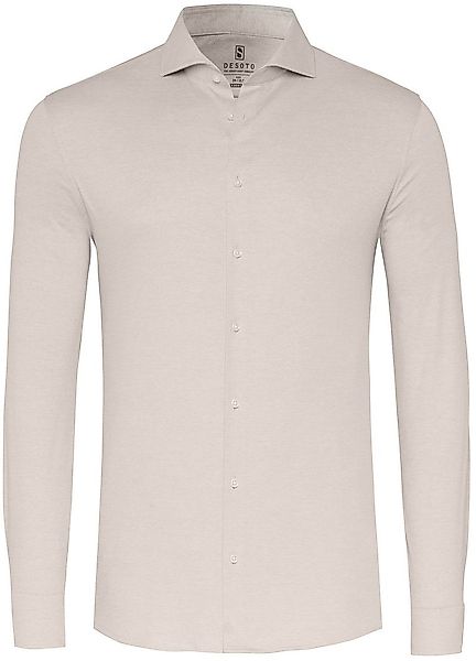 DESOTO Essential Hemd Hai Piqué Beige - Größe 42 günstig online kaufen