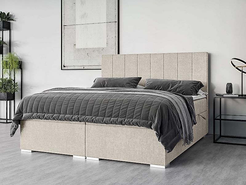 PLACES OF STYLE Polsterbett "Ginoro mit Matratze und Topper, in 3 Breiten ( günstig online kaufen