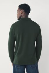 Next Langarm-Poloshirt Regular Fit Lärmeliges Pikee-Poloshirt günstig online kaufen