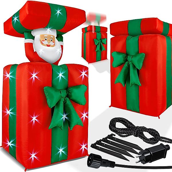 KESSER Weihnachtsfigur, Aufblasbarer Weihnachtsmann Geschenk Nikolaus günstig online kaufen
