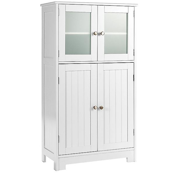 COSTWAY Mehrzweckschrank 4-türig, mit verstellbarem Regal,58 günstig online kaufen