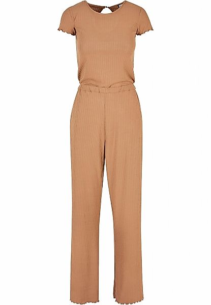 URBAN CLASSICS Jumpsuit "Urban Classics Damen Ladies Rib Wid Leg Jumpsuit" günstig online kaufen