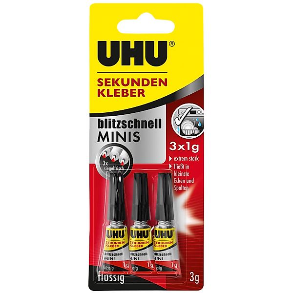 UHU Bastelkleber UHU Sekundenkleber blitzschnell Minis günstig online kaufen