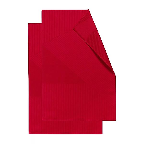 Stripes Geschirrtuch 47 x 70cm 2er Pack rot günstig online kaufen