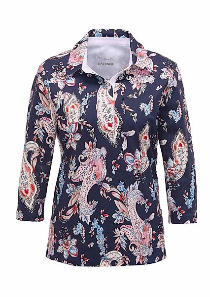 GOLDNER Poloshirt "Pikee-Druckpoloshirt" Ohne günstig online kaufen