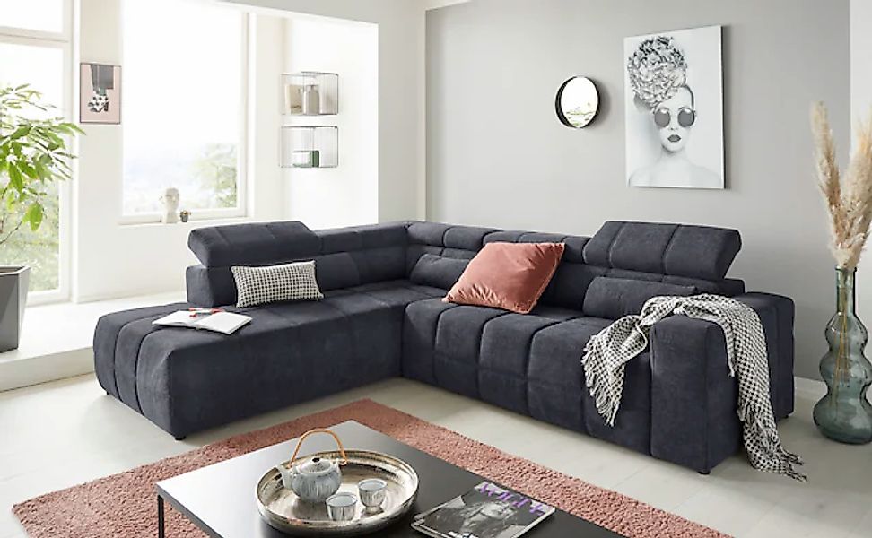 DOMO collection Ecksofa "Modica, zeitlos und elegant, L-Form", moderne Opti günstig online kaufen