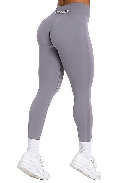 Smilodox Leggings Cetrina, Push Up Scrunch Leggings mit Schriftzug Fitness günstig online kaufen