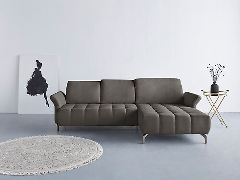 Home affaire Ecksofa »Fresh L-Form« Federkern, wahlweise Kopfteilverstellun günstig online kaufen