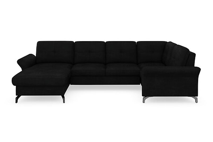 Home affaire Wohnlandschaft »Calando U-Form« wahlweise mit Bettfunktion, Be günstig online kaufen