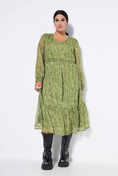 Studio Untold Maxikleid Midikleid A-Line Print Glitzerfäden günstig online kaufen